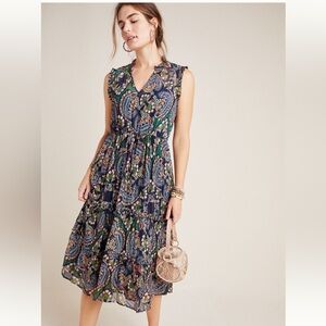 Elmira Ruffled Midi Dress